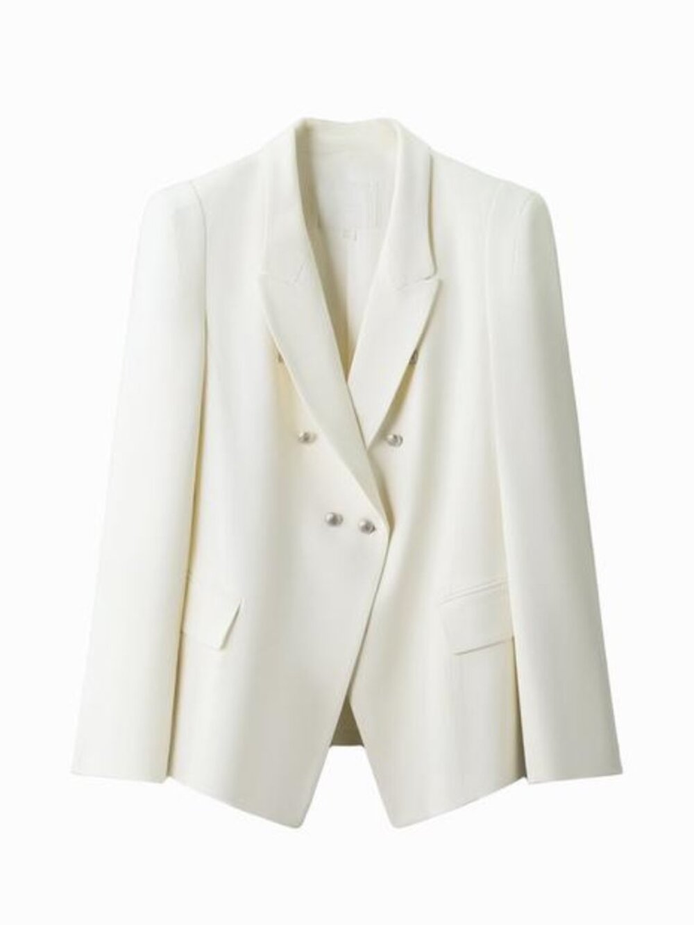 ZARA ZW COLLECTION DOUBLE BREASTED BLAZER WITH SHOULDER PADS